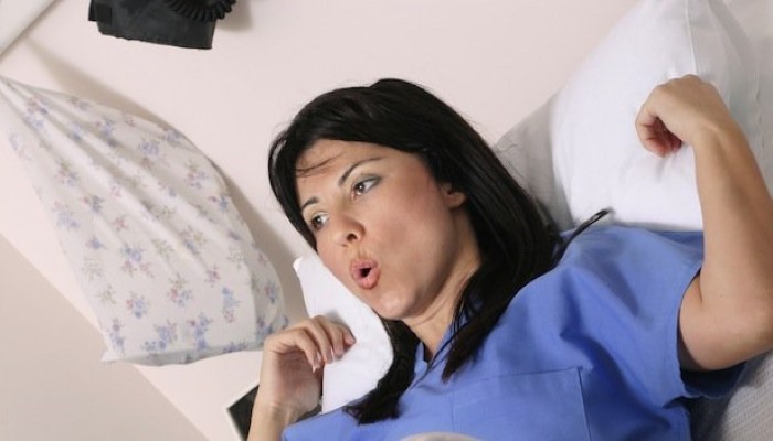 Femme sur le point d'accoucher