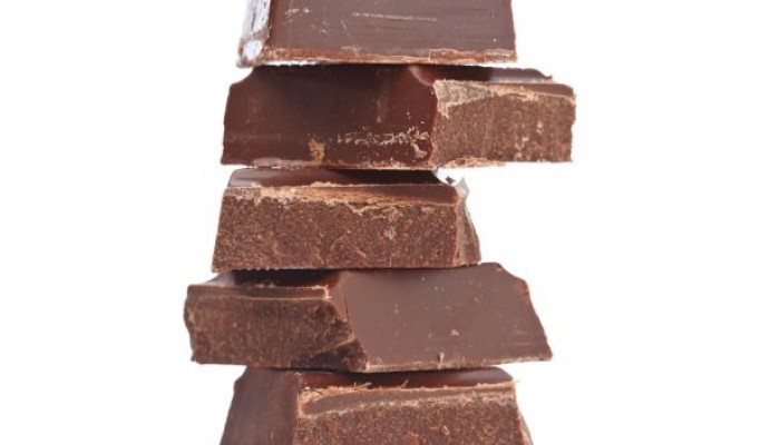 Pyramide de carrés de chocolat
