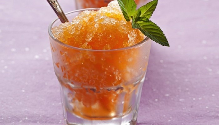 Sorbet à la pêche
