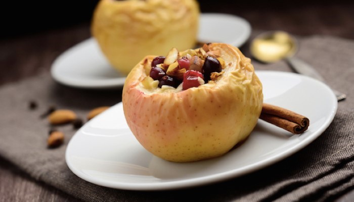 Pommes au four aux fruits des bois