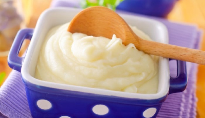 Crème de pommes de terre et jambon