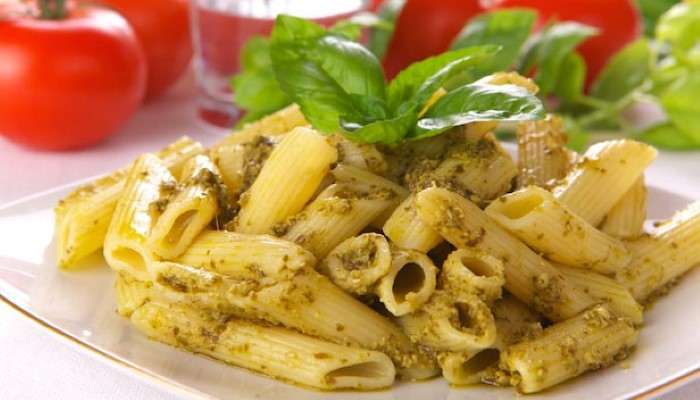 Pâtes au pesto d'amandes