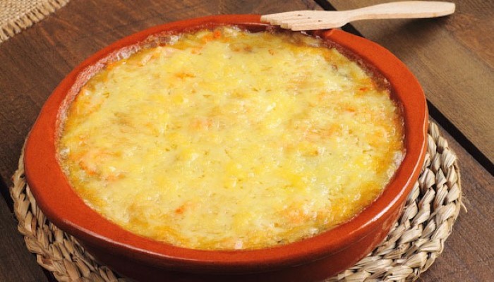 Gratin de purée de pommes de terre et jambon