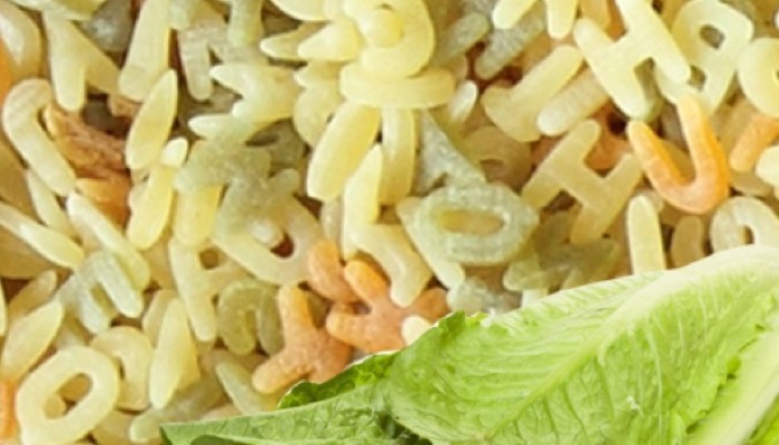Pâtes à la laitue et aux pommes de terre