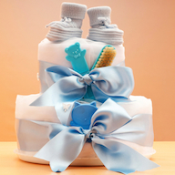 Kit Gâteau Couches Bébé Rubans Décoration Gâteau Couches CaPiSo - Lot Fille 03 Pour Fête Prénatale Autocollants Baby Shower
