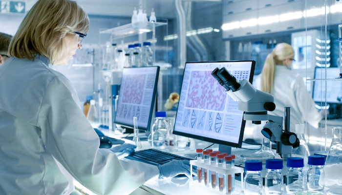 Microscope pour recherche de maladies chromosomiques