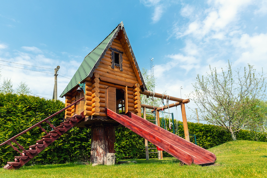 Maison de jardin en bois pour enfants