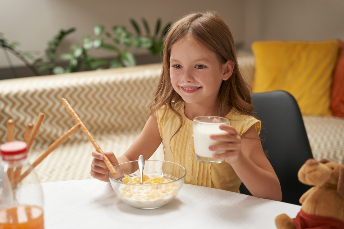 petit-déjeuner rapides et complètes pour l'enfant