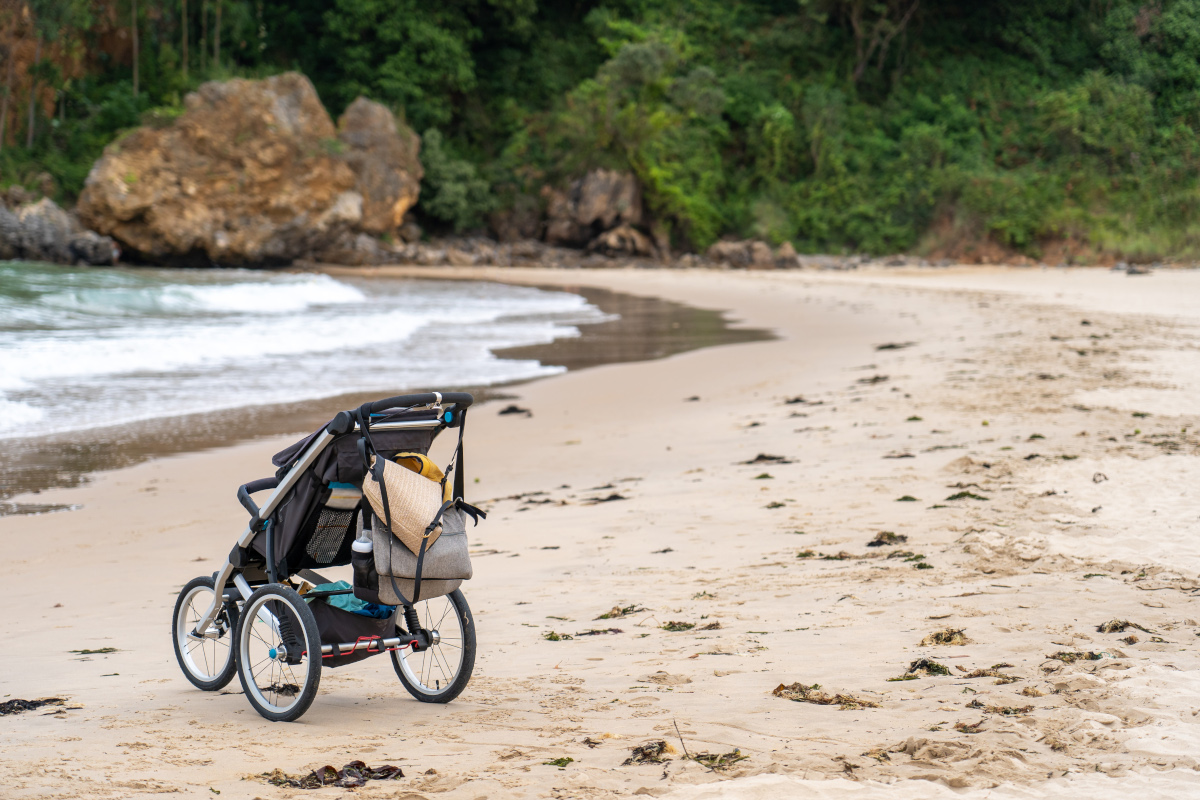 Poussette tout-terrain plage