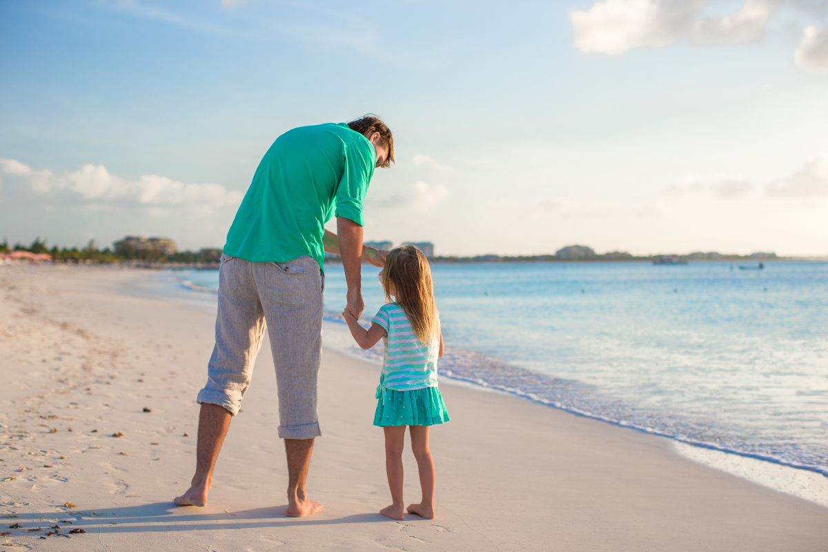 Papa en vacances