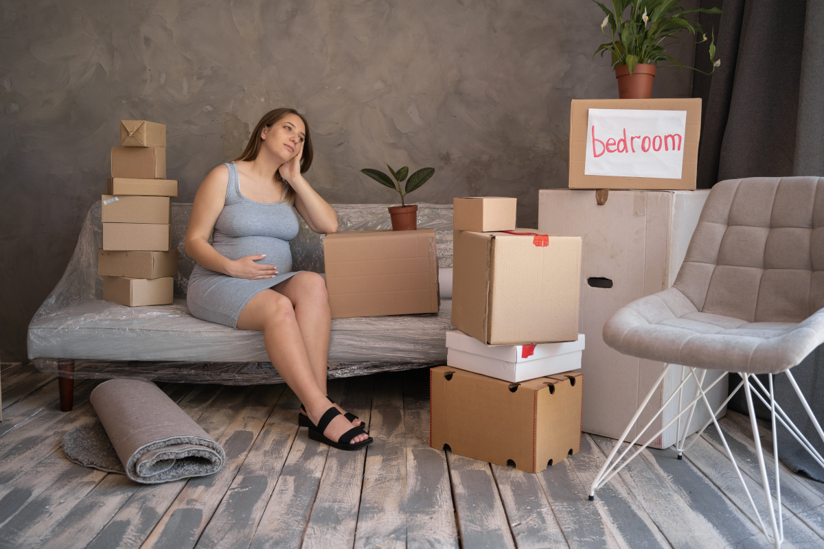 Déménager enceinte à la fin de l'été
