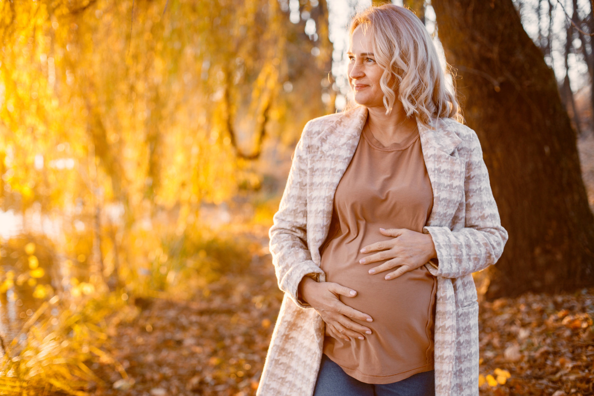 Enceinte en automne