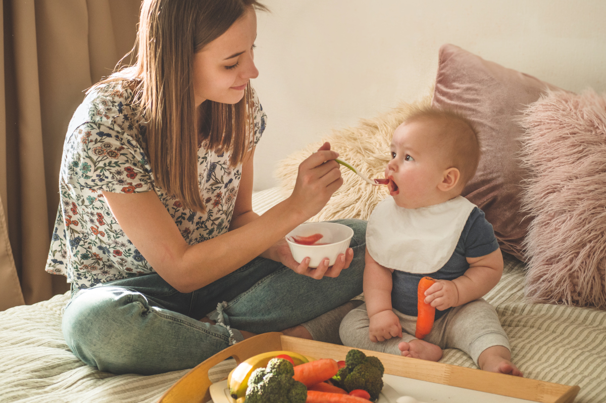 Diversification alimentaire de bébé en automne