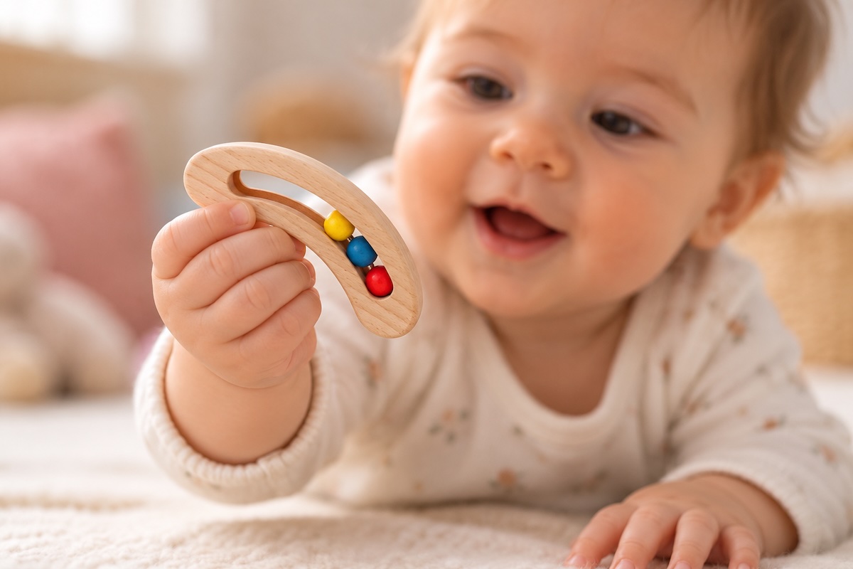 Hochet à perles colorées Matériel Montessori rappelé