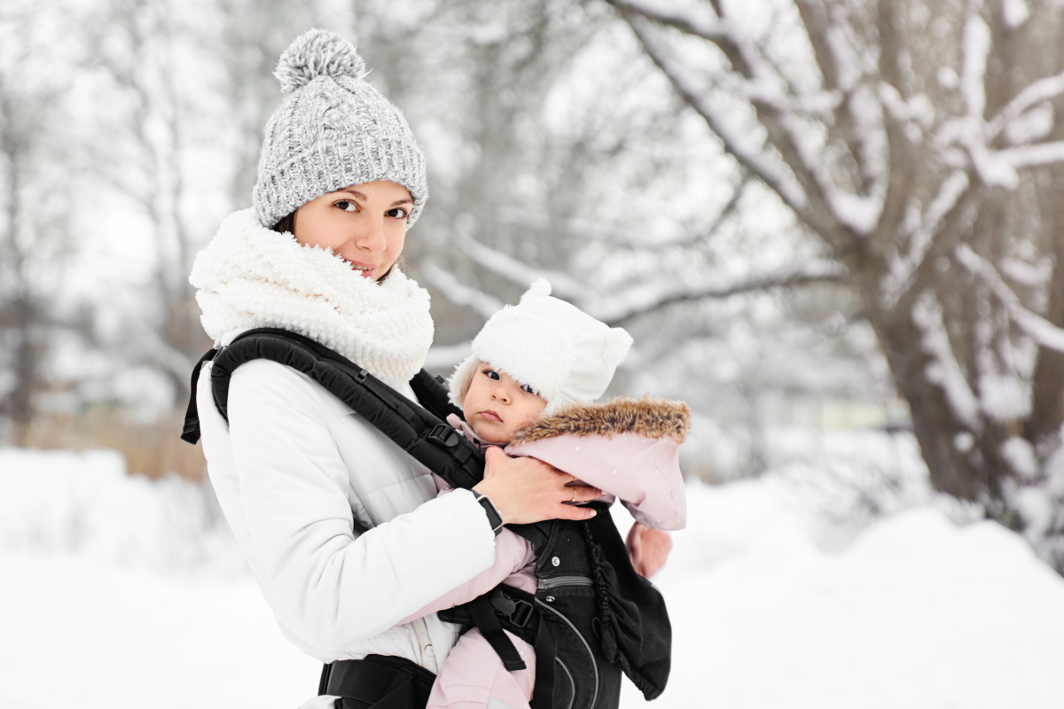Porter bébé en hiver