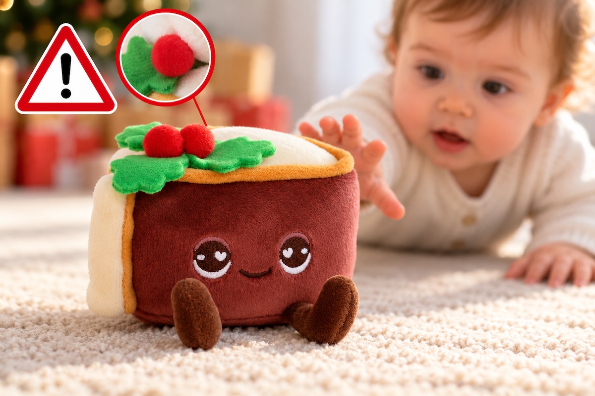 Rappel conso : cette peluche de Noël « part de gâteau »