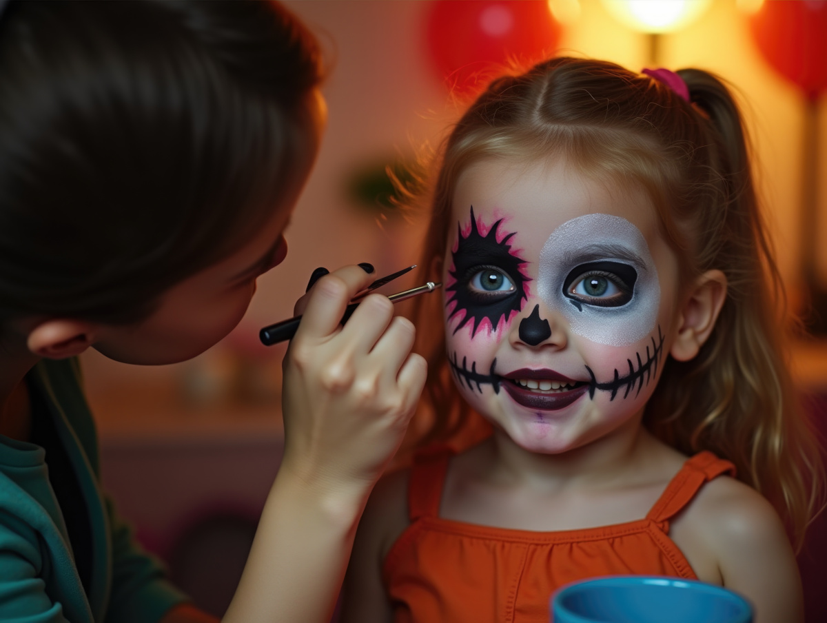 Maquillage d’Halloween pour enfant