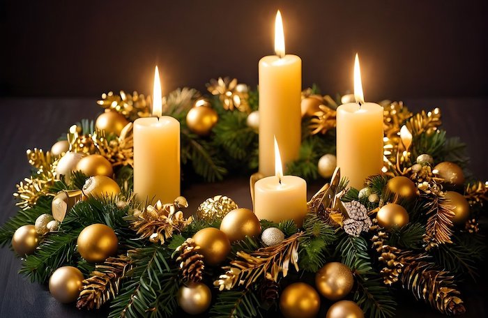 Dessins de Couronnes de l'Avent à imprimer Dessins de Couronnes de l'Avent à imprimer