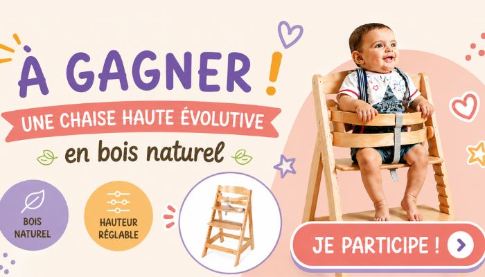 une chaise haute a gagner