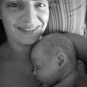 Peau à peau avec mon petit Martin.